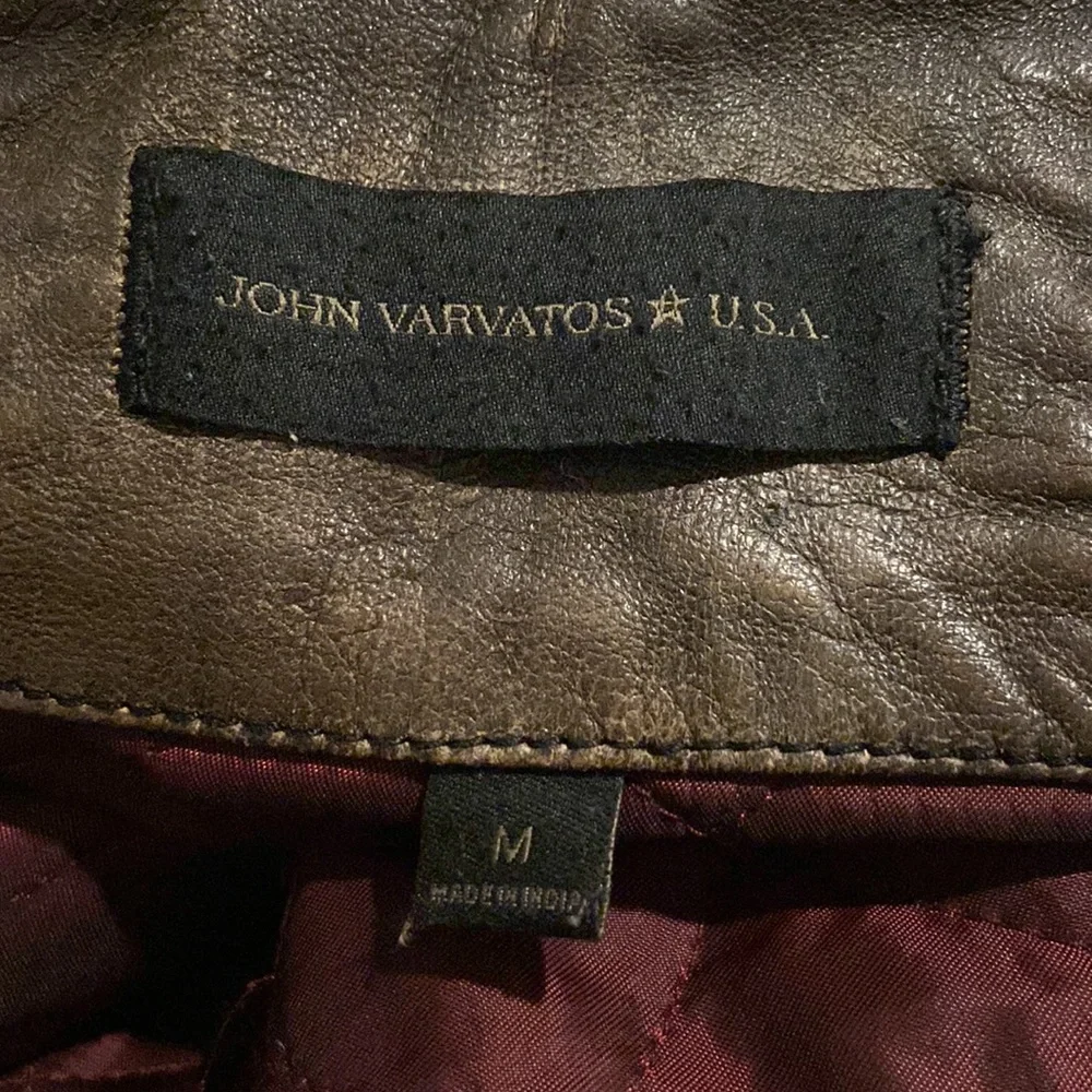 John Varvatos fur neck leather jacket from Bloomingdale’s - Picture 8 of 8